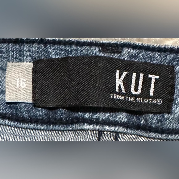 Kut From The Kloth Women’s Size 16 Catherine Boyfriend Denim Blue Jeans EUC - Picture 5 of 11